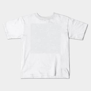 Light Gray Line Art Kids T-Shirt